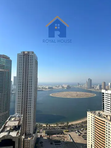 Two bedrooms, living room, and maid's room for sale – Al Taawun area – Manazel Tower 2