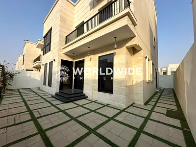 فيلا فاخرة للإيجار في الزاهية، مكونة من طابق أرضي وطابق سفلي، بخمس غرف نوم، واستوديو | موقع مميز للعائلات | 120 ألف درهم إماراتي