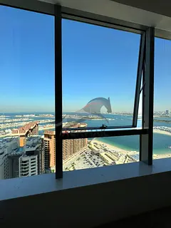 PALM  SEA VIEWS | PALM TOWER | HIGH FLOOR | FULLY FURNISHED STUDIO