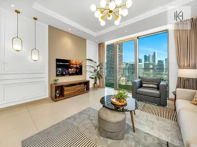 No Commission ! Free Bills ! Elegant 1BR 5-mins walk Dubai Mall & Burj Khalifa!