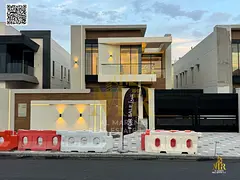 For sale - Luxury villa in Al Rawda, Ajman | 5 master bedrooms | Majlis | Hall | Modern kitchen | Sp