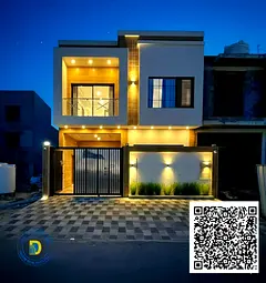 Luxury villa for sale in Al-Haliyo 2 area. 5 bedrooms, 2 living rooms, majlis, and roof terrace. Pri