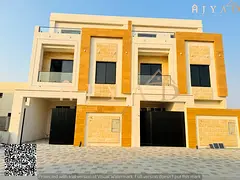 For rent: spacious townhouse in Al Yasmeen Ajman, ground + 2 floors, living hall + majlis + kitchen,