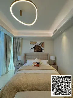 Exclusive opportunity to own a one bedroom apartment with living room in Creek Tower Ajman with spac