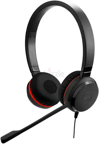 Jabra Evolve 30 II MS Stereo Headphones, 28mm Driver Size, Adjustable Boom, Noise Cancelling