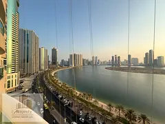 Luxury front apartment for sale on Al Khan Lake Corniche, Sharjah – 3BR + maid’s room, open kitc
