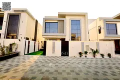 Luxury villa for sale in Al Zahia, Ajman, two floors with a modern design