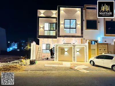 Townhouse villa at a special price in Al Zahia area, 6 master bedrooms, living room, lounge and roof, freehold ownership for all nationalities.