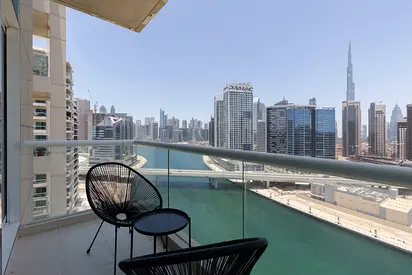 All BILLS Included || 1BR Apartment with Burj Khalifa and Canal Views - Your Dream Dubai Getaway
