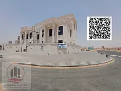 Villa For sale in Ajman Al Helio, 5 master bedrooms, a living room, a hall, and a maid’s room, fre