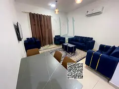 Furnished apartment for monthly rent in Ajman Corniche, featuring a prime location with a stunning f