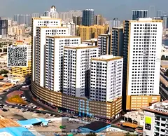 One-bedroom apartment with a living room for annual rent of 28,000 AED in ajman pearl Towers, Ajman