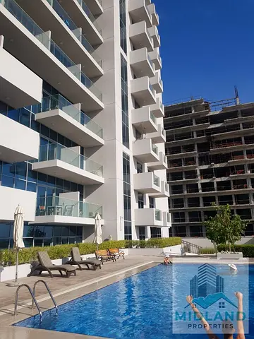 Modern Unfurnished Studio for Rent | Azizi Aura Residences, Jabal Ali