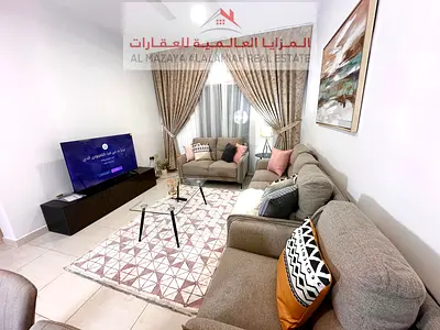شقة واسعة بغرفة نوم واحدة في المويلح - تشمل الدخول إلى الصالة الرياضية والإنترنت وموقف السيارات | 5000 درهم إماراتي