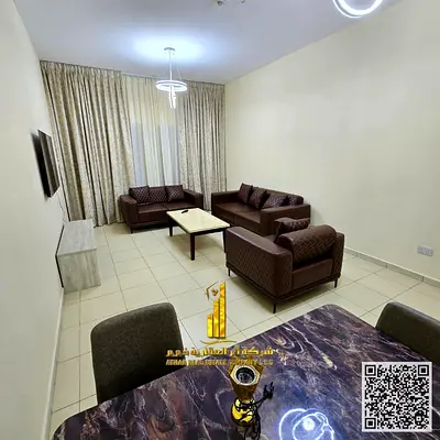 ✨أفخم شقة غرفة و صالة مفروشة مفروشة بالكامل للإيجار الشهري ✅ في عجمان ✔️ شامل الفواتير و الإنترنت مع باركنج⚡📶 جاهزة للسكن فوراً !
