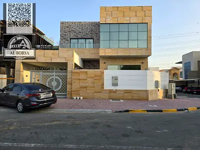 فيلا للبيع في الياسمين عجمان 5 غرف نوم ماستر وصالة ومجلس مع مطبخ واسع وخزائن بالحائط