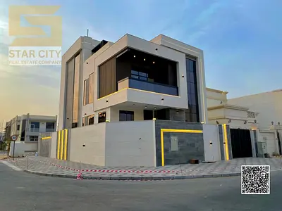 For Sale Luxury Villa in Al Zahia Ajman A three story villa with 4 master bedrooms and super deluxe finishing