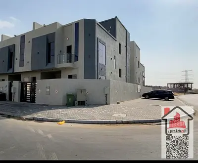 For Annual Rent Corner Villa Designed by Abu Khalifa Al Yasmin Area Ground, First, and Roof Four Master Bedrooms Majlis Living Room Maid's Room Front Setback Balcony Asking Price: 90,000 AED in four i
