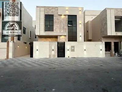 🏡 Villa for sale in Al Yasmin - 5 master bedrooms, maid's room, living room, and majlis - freehold ownership for all nationalities - super deluxe fin