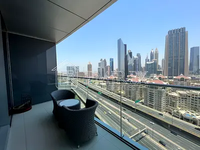 جاهز للتسليم الفوري | مفروش بالكامل | إطلالة على مركز دبي المالي العالمي