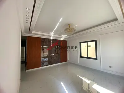 A luxurious villa located at the main road of Al Bahia, exuding privacy and elegance. Spanning two floors with a stylishly designed.