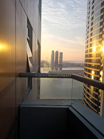 For rent: 3-bedroom apartment with a living room in Al Taawun area. Spacious, open view, includes maid's room and parking space.