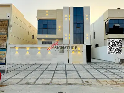 Luxury 5 Bedrooms Majlis Hall & Swimming Pool New Villa For Sale in Al Helio 2 Ajman