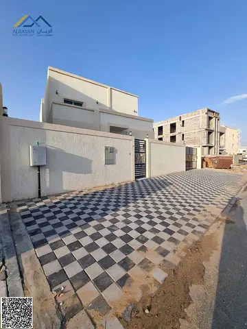 Villa for rent in the most prestigious area of Ajman, Al Zahia. Two floors, hotel-style finishes, and spacious interiors.