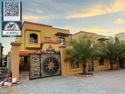 🏡 Villa for sale in Al Muwaihat 1, 5 master bedrooms, electricity included, 5 years old, land area 5000 ft², priced at 2.3 million