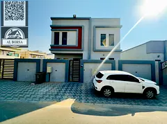 Corner villa for sale in Al Zahiyah area, Ajman. Price includes electricity, water, and air conditio