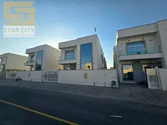 Luxury villa for sale in Al Zahia, Ajman. 5 master bedrooms, fully furnished, at a bargain price of