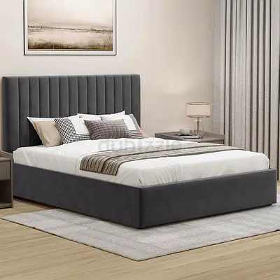 Stylish Queen size bed with storage bed family bed and medical mattress