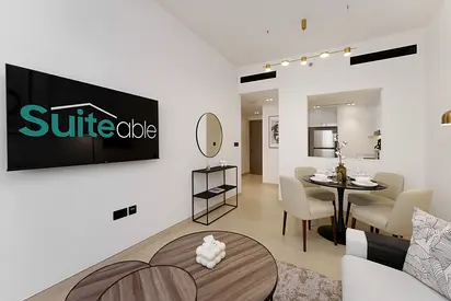 1BR Apartment with Sofa Bed | Binghatti Crest JVC | Balcony | All Bills Included