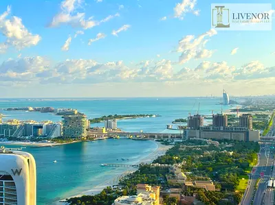 High Floor 3 BR With Sea View In Princess Tower