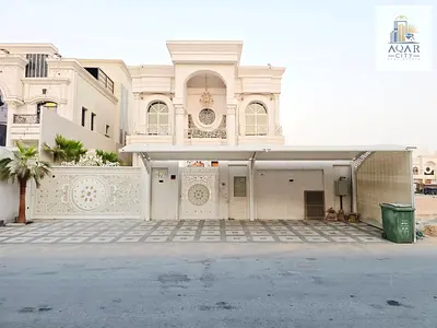 5-Bedroom Villa + Maid’s Room for Sale in Al Hiliou 2 – Ajman │ Pool │ Yard │ Rooftop │ Includes Water, Electricity & AC