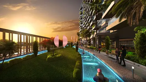 Stylish Escape | Spacious 1BR with Lazy River & Podium Views