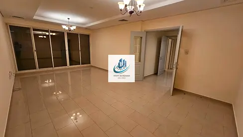 Chiller free gym phool free 2bhk with balcony 3 washrooms wardrobes maid room just in 56k only for family opp sahara centre in al nahda sharjah