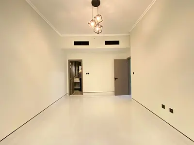 Like brand new luxury 1bhk with balcony and 2 washroom in aljada price 44k