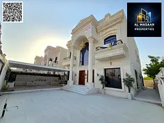 Classic villa for sale in Al Yasmin, ready to move in, close to all services, electricity and water