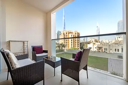 Spacious 2 BR+Maid Room | Burj Khalifa View