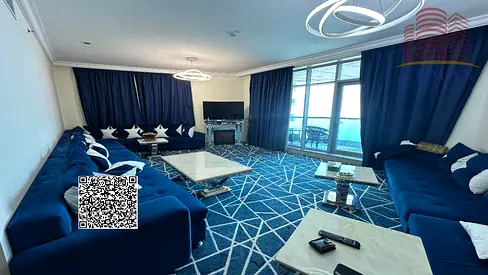 2bhk For sale on installments, sea view, closed kitchen