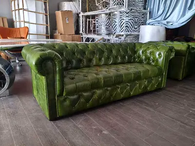 Three Seater Beautiful Leather Sofa Available