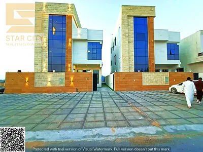 Luxury Modern Villa in Al Helio 2 – Ajman | 5 Master Bedrooms + Private Pool + Freehold for All Nationalities + Easy Installments + Registration Fees