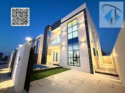 Villa for sale in Ajman, electricity and water connected, central air conditioning, at a bargain price
