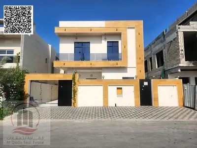فيلا للبيع فيلا بمنطقة الياسمين عجمان تصميم حديث الفيلا  شاملة الكهرباء والماء والمكيفات (5 غرف ماستر مجلس بالمغا سل صالة رئيسية غرفة خادمة )