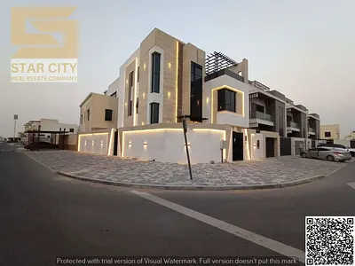 🏡 Luxury 3-Floor Villa with Private Pool, Elevator & Central A/C | Al Helio 2 – Ajman | Freehold for All Nationalities