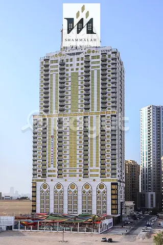 Beautiful 2-bedroom apartment in Rashidiya 1 with pool & gym, 3 baths, equipped kitchen, balcony with open view, wall closets, near all amenities.