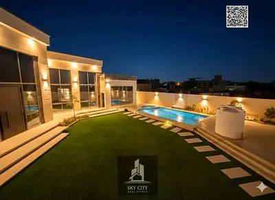 فيلا فاخرة في أرقى مناطق عجمان مع مسبح خاص، شامل الكهرباء والمياه والمكيفات، لتجربة سكن راقية ومتكاملة.
