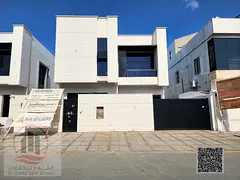Villa for sale in Ajman, Al Bahia area. 6 master bedrooms, majlis, 2 living rooms, and a maid's 