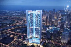 High-Floor 1BR | Sea + Uptown Skyline Views